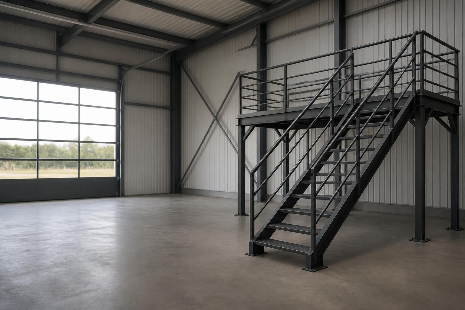 Finished welding environment with open space for call to action text